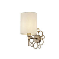 WANDLEUCHTE - Goldfarben/Creme, Trend, Kunststoff/Textil (18/30/19cm) - MAYTONI