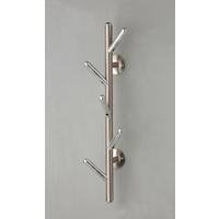 WANDGARDEROBE  in Alufarben, Edelstahlfarben  - Edelstahlfarben/Alufarben, Design, Metall (12/63/16cm)