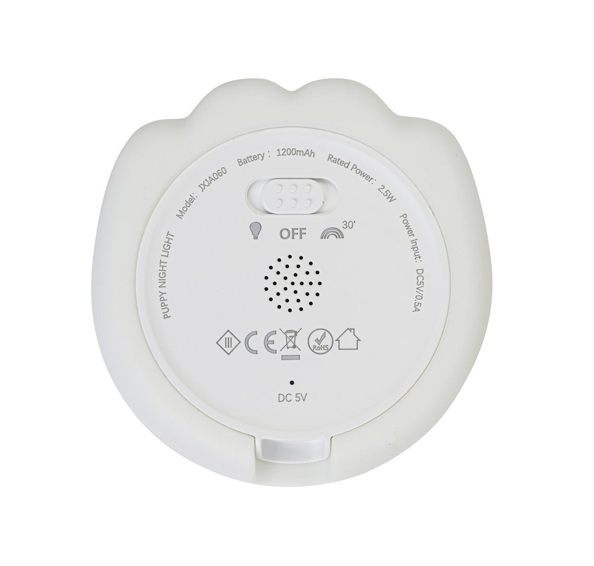 NOČNÉ SVETLO, 9,2/13,8/11,5 cm - biela, Trend, plast (9,2/13,8/11,5cm) - Novel