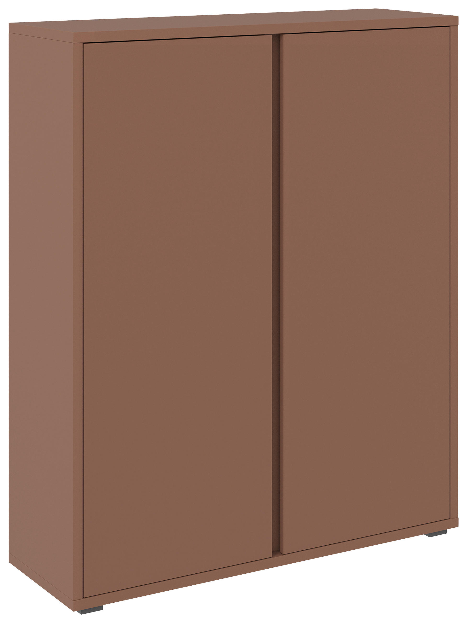 SCHUHSCHRANK Terracotta  - Anthrazit/Terracotta, Design, Holzwerkstoff/Kunststoff (97,5/120/33,8cm) - Xora