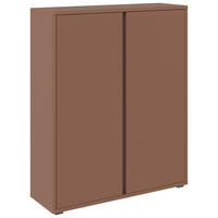 SCHUHSCHRANK 97,5/120/33,8 cm  - Anthrazit/Terracotta, Design, Holzwerkstoff/Kunststoff (97,5/120/33,8cm) - Xora