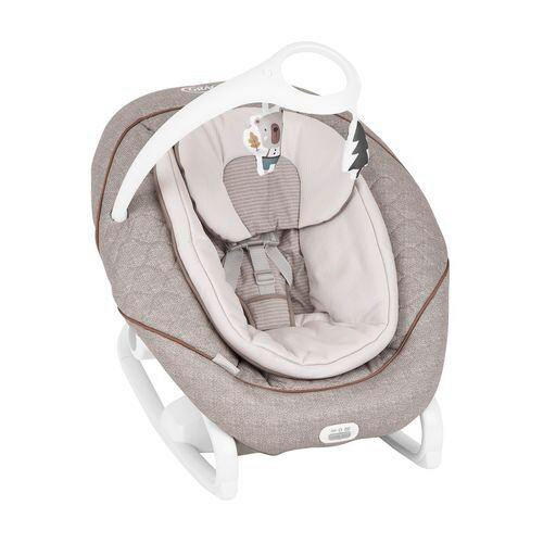 SCHAUKELWIPPE All Ways Soother  - Beige/Silberfarben, Basics, Textil/Metall (72,5/65,2/81cm) - Graco