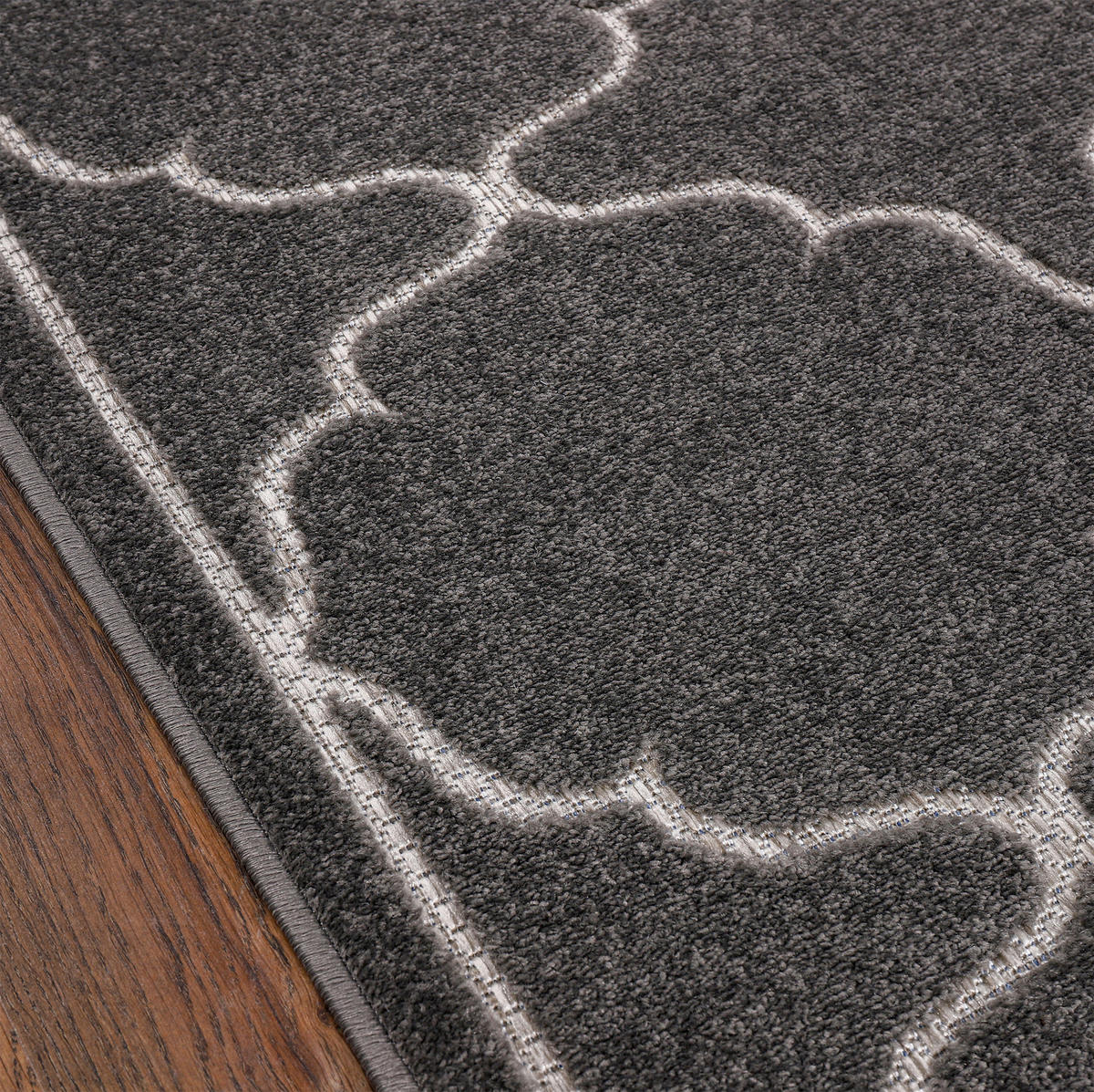 TEPIH ZA UNUTAR./VANJ. UPORAB 60/110 cm   siva  Berlin  - siva, Lifestyle, tekstil/plastika (60/110cm)