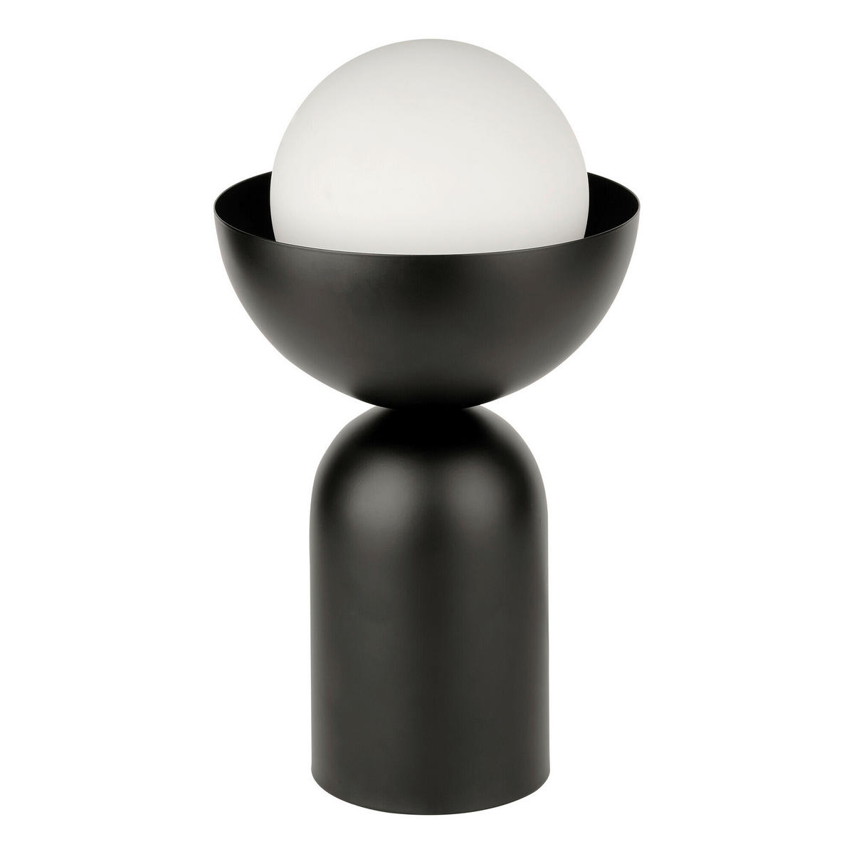TISCHLEUCHTE 20/36,5 cm   - Schwarz, Basics, Glas/Metall (20/36,5cm) - Osram
