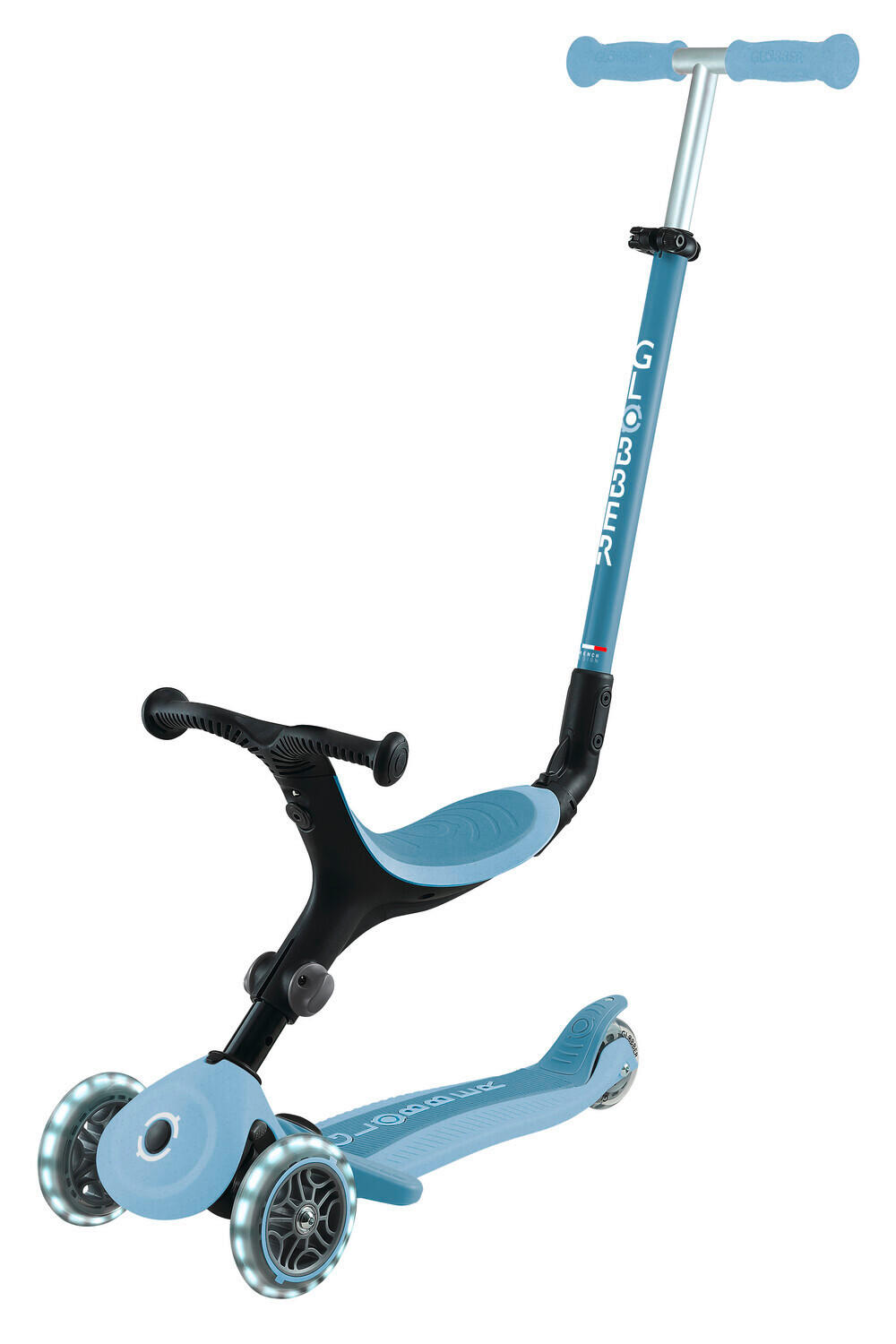 LAUFRAD GO-UP ACTIVE LIGHTS ECO 3IN1 - Blau/Beere, LIFESTYLE, Kunststoff/Metall (67cm) - GLOBBER