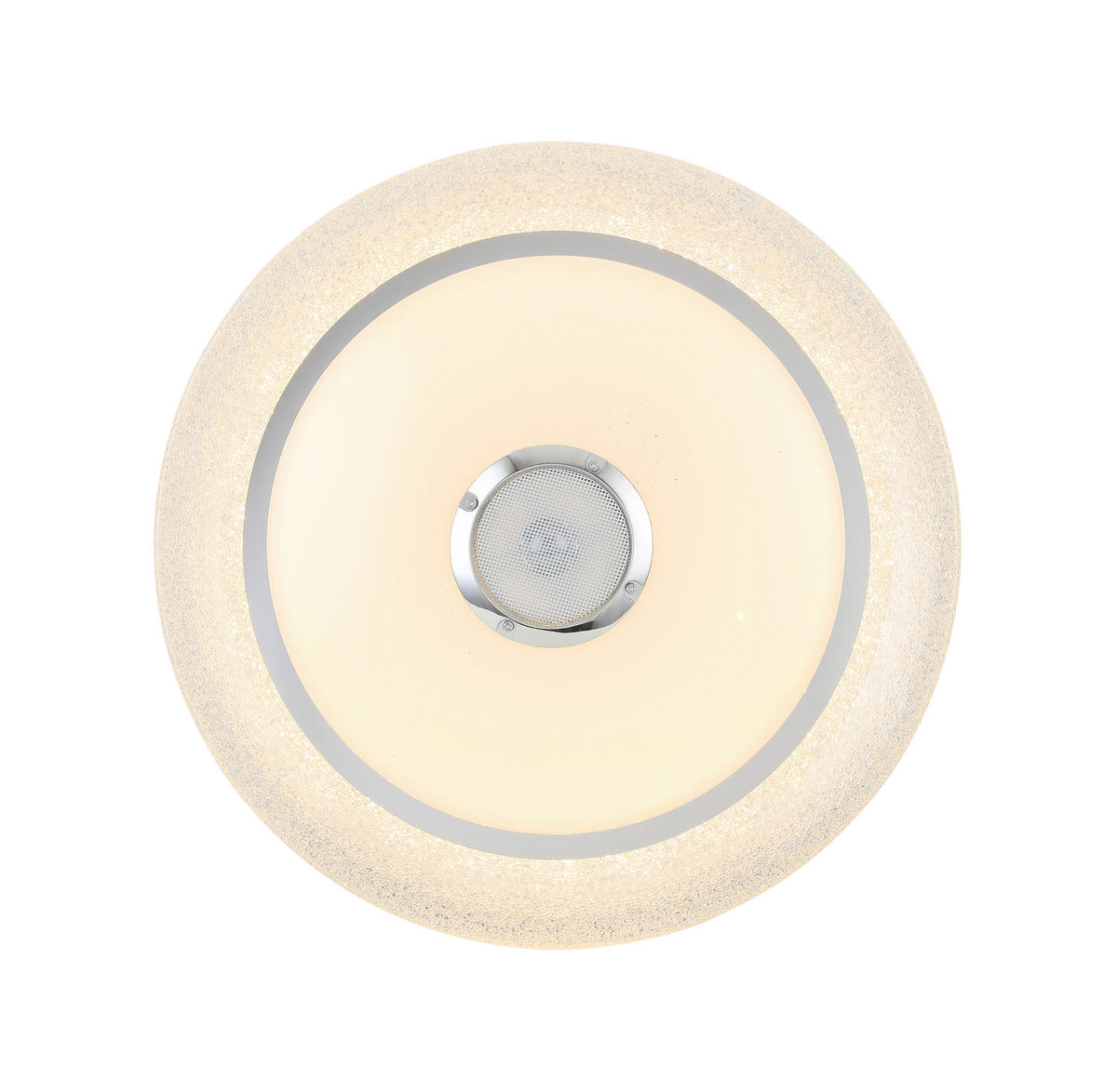 LED MENNYEZETI LÁMPA - krómszínű/fehér, Trend, műanyag/fém (38/8cm) - Novel