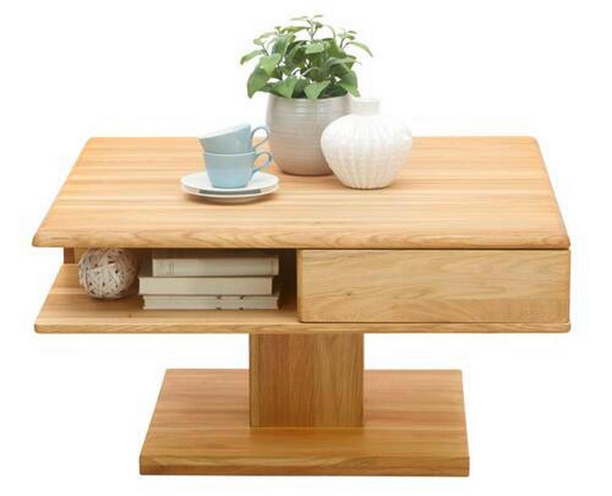 TABLE BASSE in Holz 80/80/47 cm  - Eichefarben, Konventionell, Holz (80/80/47cm) - Linea Natura