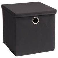 AUFBEWAHRUNGSBOX     - Anthrazit, Design, Textil (30/30/30cm) - Echtwerk