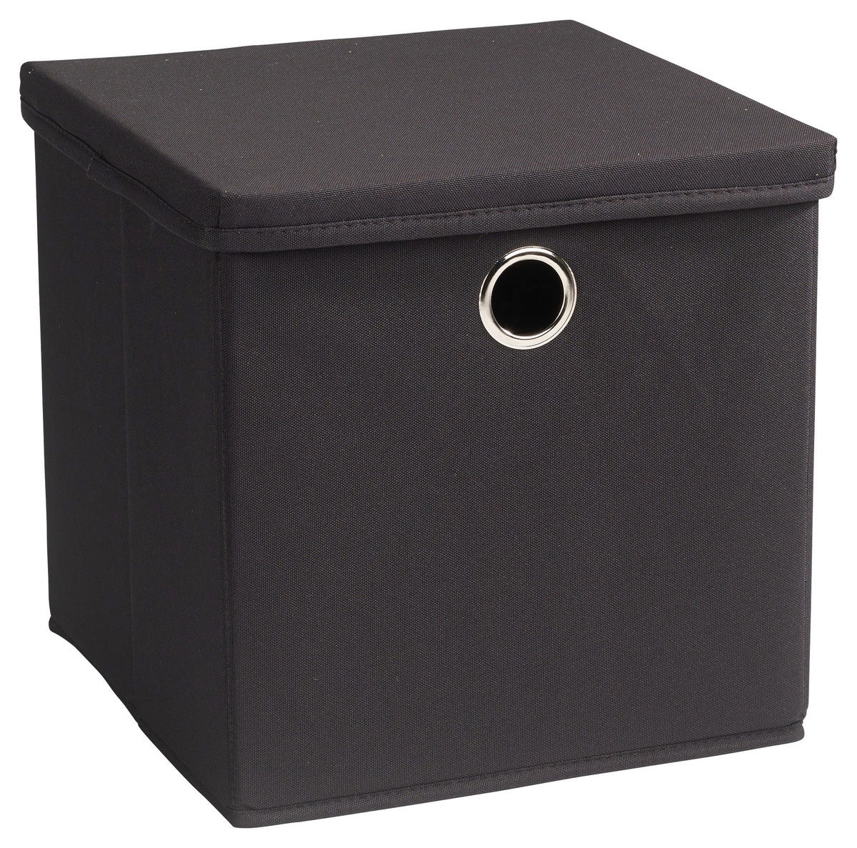 AUFBEWAHRUNGSBOX     - Anthrazit, Design, Textil (30/30/30cm) - Echtwerk