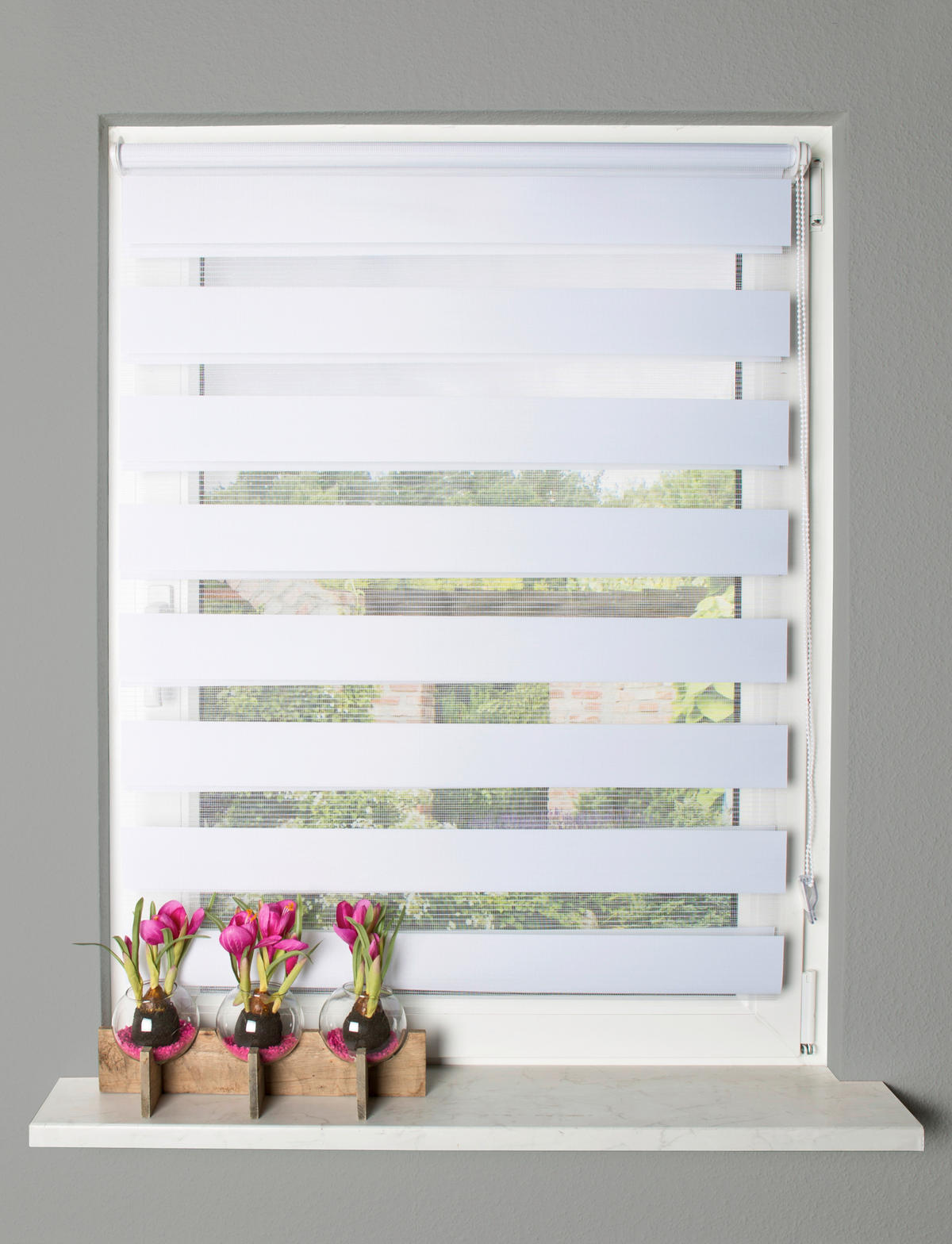 DOPPELROLLO 100/150 cm  - Weiß, Design, Textil (100/150cm)