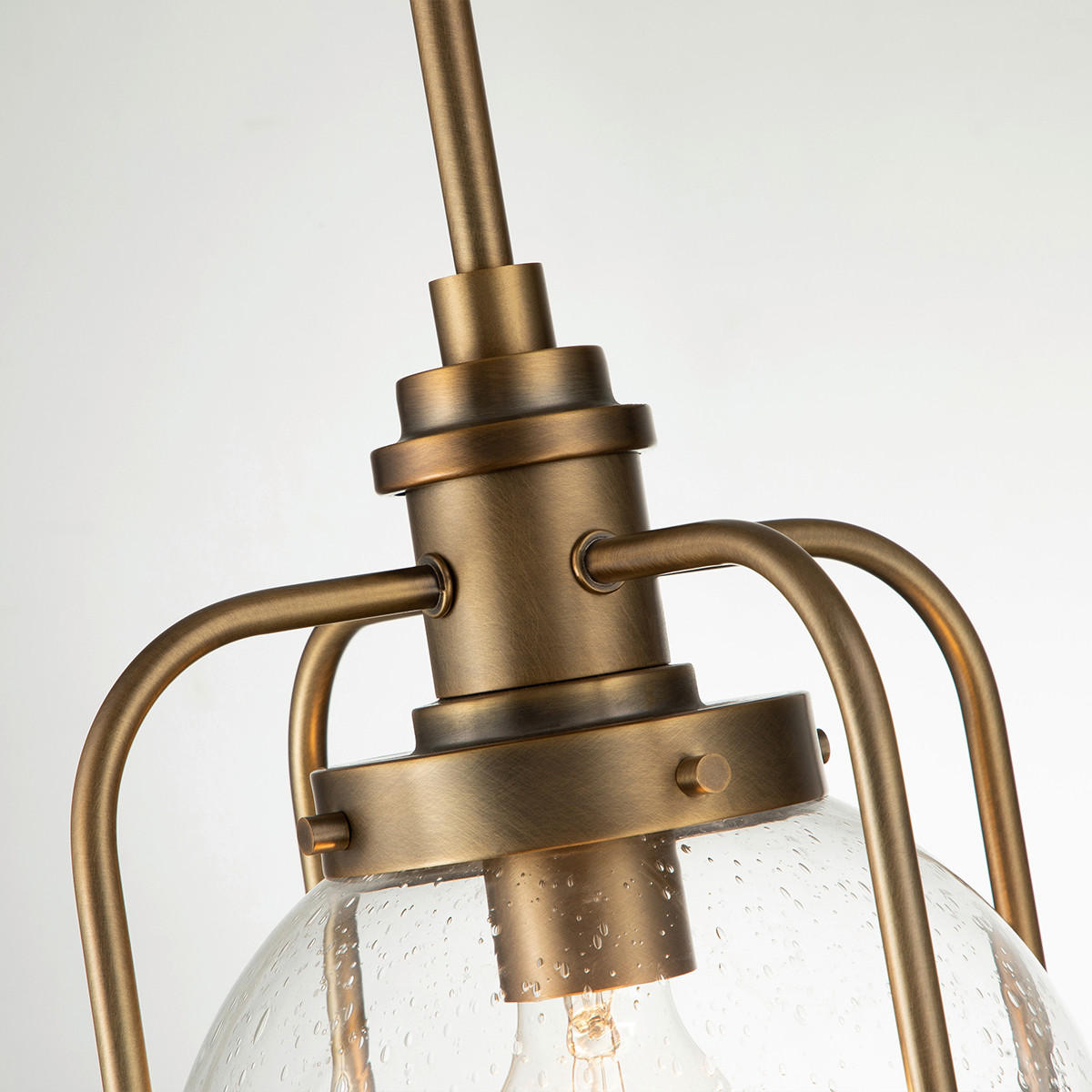HÄNGELEUCHTE 24/37.6 cm    - Messingfarben, Design, Glas/Metall (24/37.6cm) - Elstead Lighting