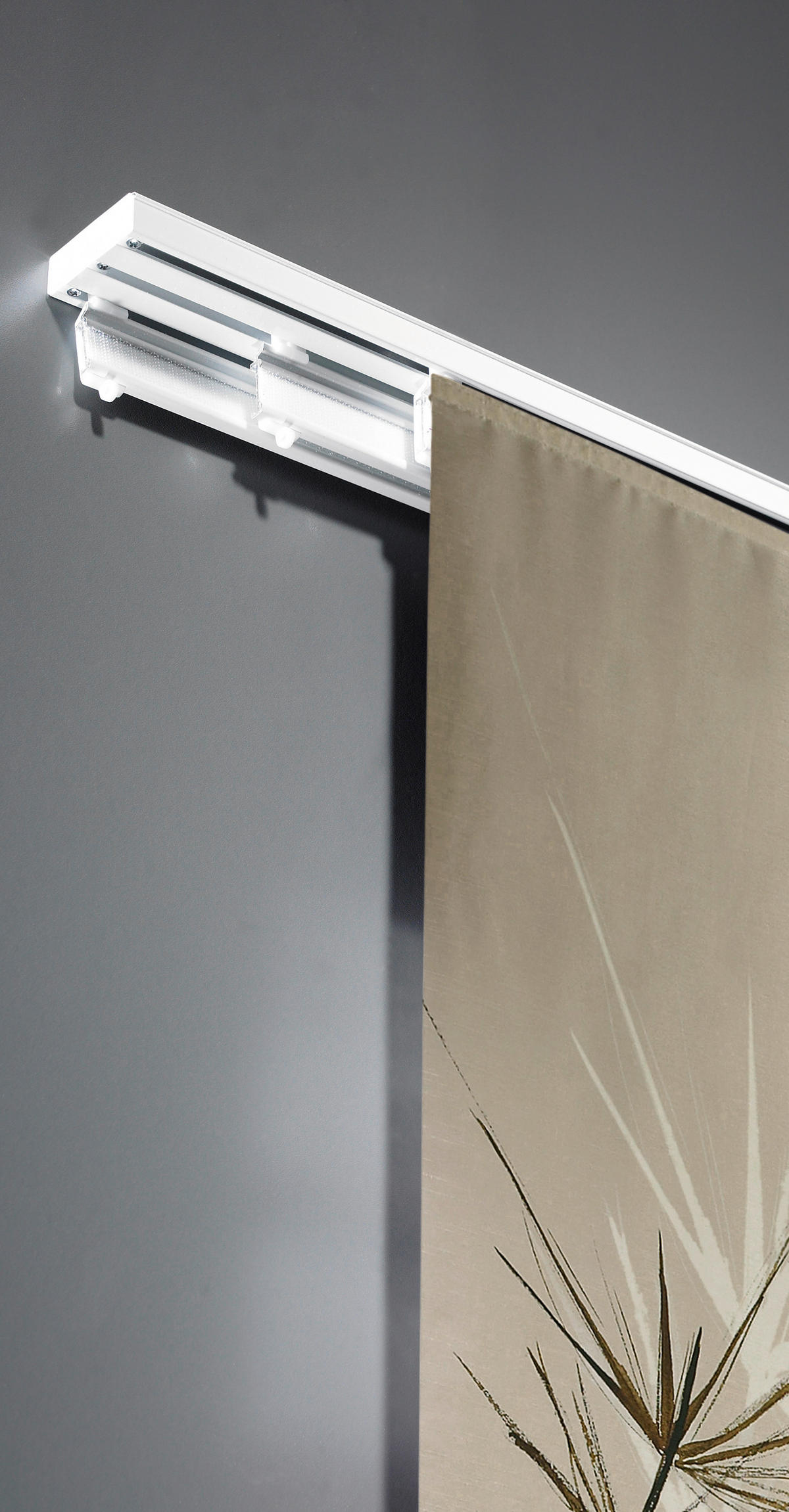 FLÄCHENVORHANGSCHIENE  160 cm  - Weiß, Design, Metall (160cm) - Homeware