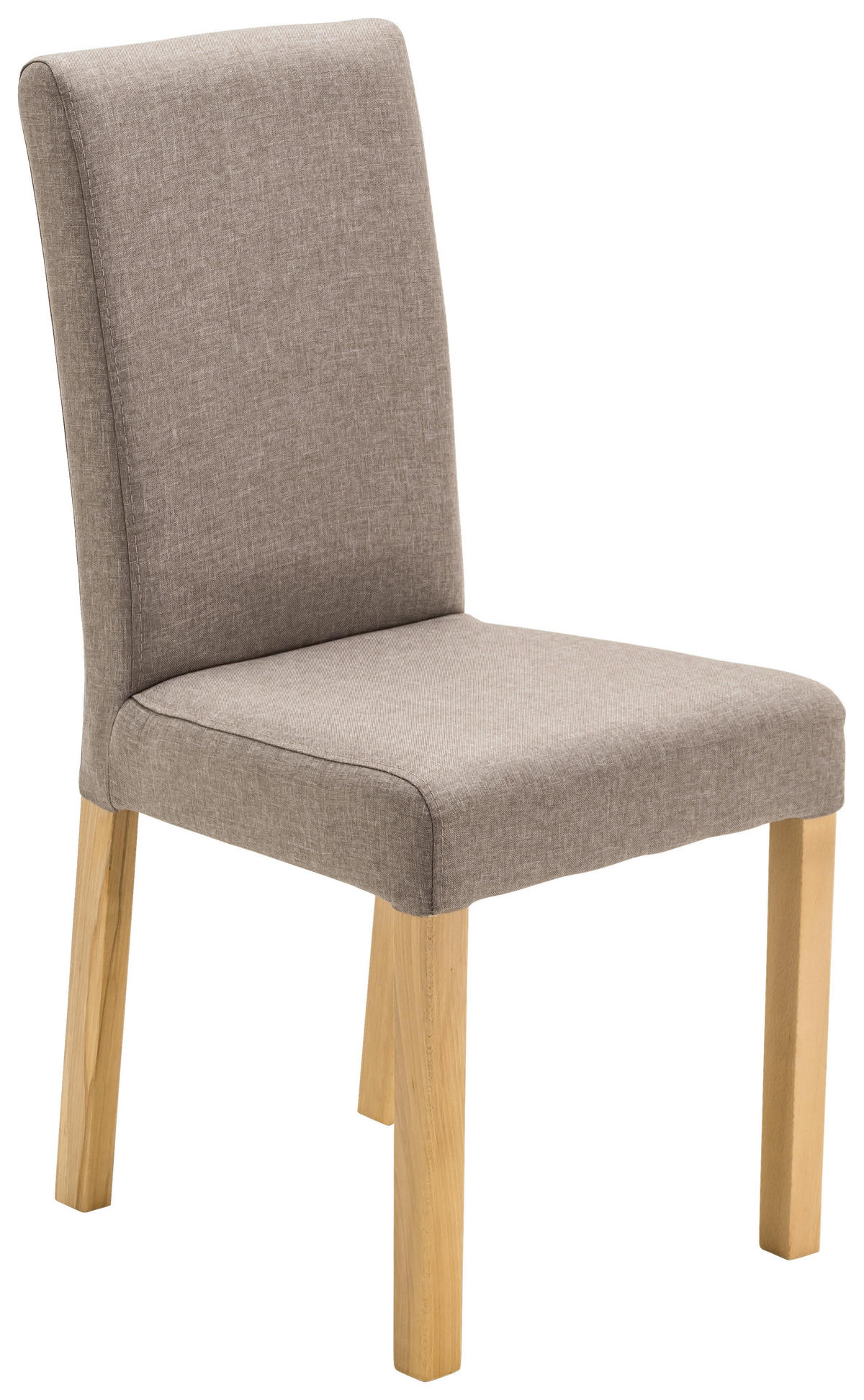 STUHL  Beinauswahl, Stoffauswahl, mit Griff Webstoff  - Taupe/Buchefarben, KONVENTIONELL, Holz/Textil (44/92/57cm) - Carryhome