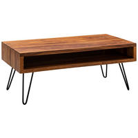DOHÁNYZÓASZTAL fa 100/50/40 cm   - fekete/sheesham, Modern, fa/fém (100/50/40cm) - MID.YOU