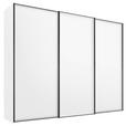 SCHWEBETÜRENSCHRANK  in Weiß  - Graphitfarben/Weiß, Design, Holzwerkstoff/Metall (249/222/68cm) - Moderano