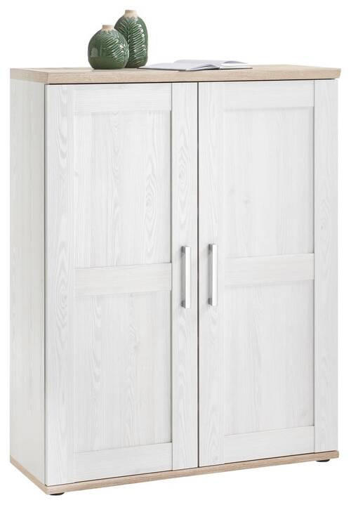 BOTNÍK, barvy modřínu, dub San Remo, 93/120/38 cm - barvy stříbra/dub San Remo, Konvenční, kompozitní dřevo/plast (93/120/38cm) - Xora