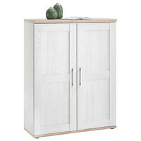 CIPŐSSZEKRÉNY - vörösfenyő/ezüst, Konventionell, műanyag/faalapú anyag (93/120/38cm) - Xora