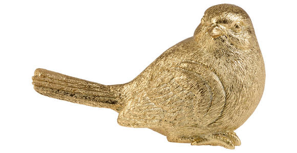 DEKOVOGEL - Goldfarben, LIFESTYLE, Kunststoff (14,5/7,5/8,5cm) - Ambia Home