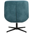 SESSEL in Struktur Pastellblau  - Pastellblau/Schwarz, Design, Holz/Textil (71/83/79cm) - Carryhome