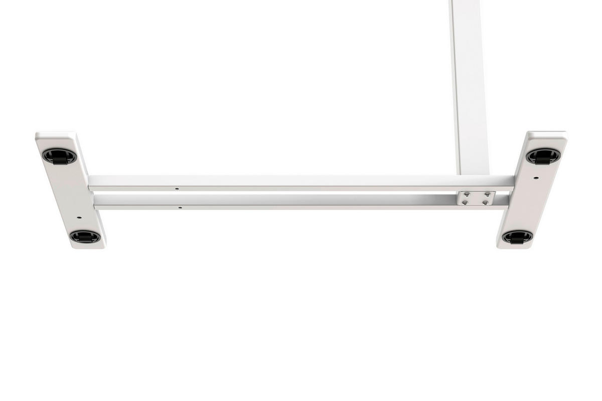 LAPTOPTISCH  Weiß, Eichefarben Gasdruckfeder höhenverstellbar  - Eichefarben/Weiß, MODERN, Holzwerkstoff/Kunststoff (78/65,5/105/38cm) - MID.YOU