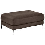 HOCKER Feincord Mokka  - Schwarz/Mokka, Design, Textil/Metall (120/43/90cm) - Dieter Knoll