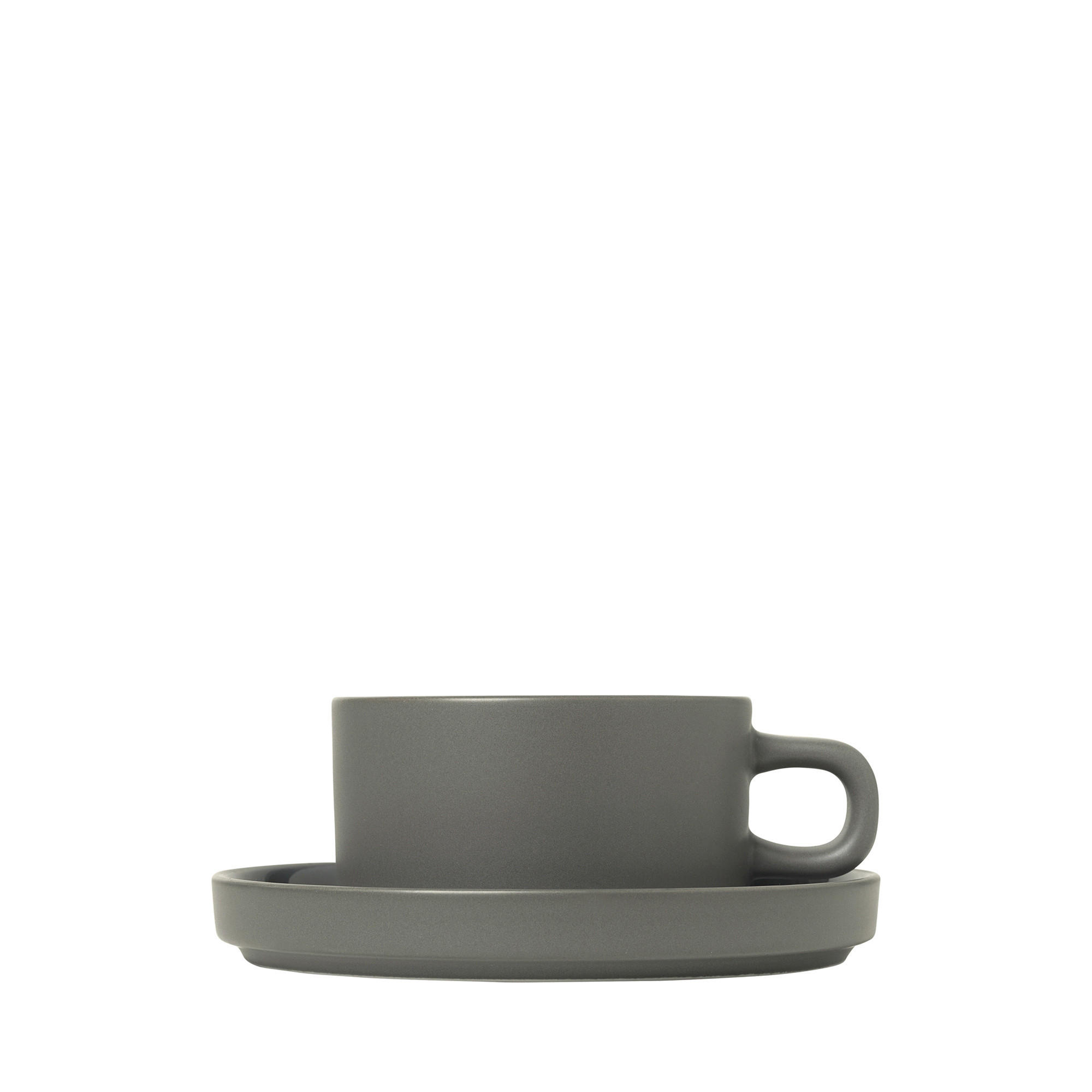 TASSENSET 4-teilig Keramik Dunkelgrau - Dunkelgrau, Design, Keramik (170ml) - Blomus