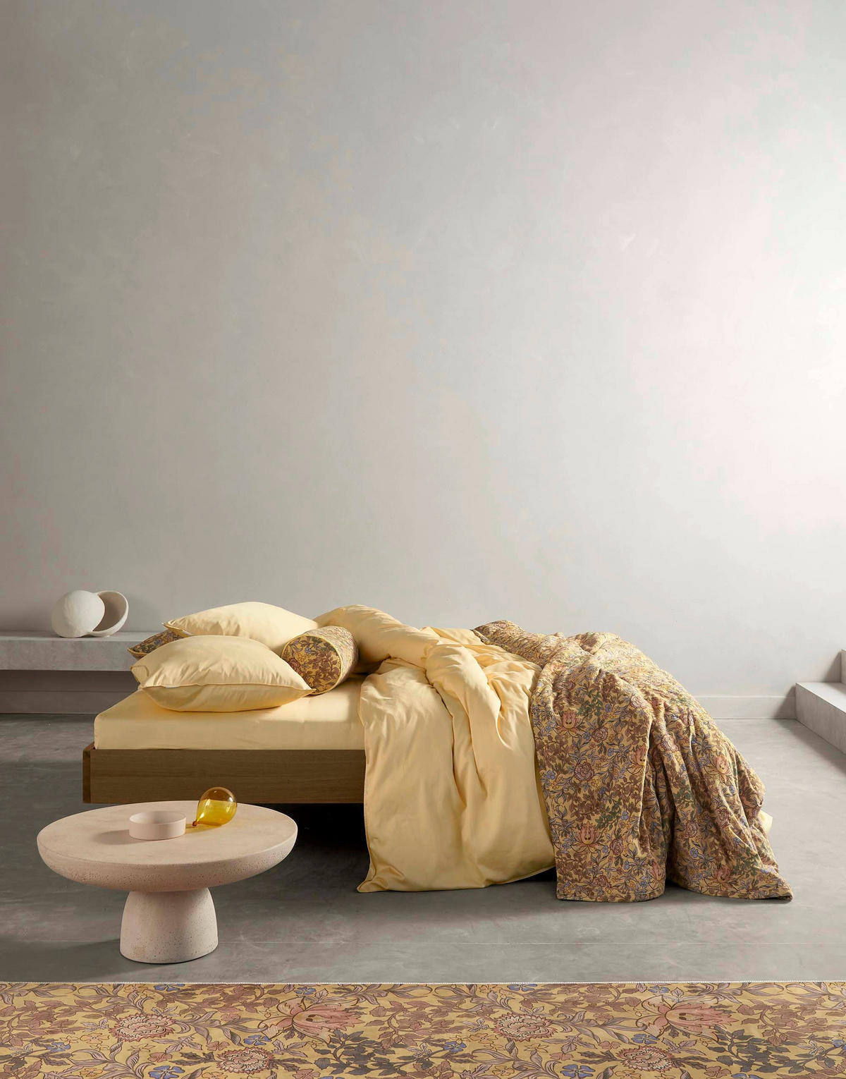 BETTWÄSCHE MINTE Satin  - Gelb, Basics, Textil (200/200cm) - Essenza
