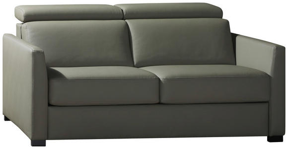SCHLAFSOFA  in Mikrofaser Khaki  - Khaki/Schwarz, Design, Holz/Textil (184/85/97cm) - Novel