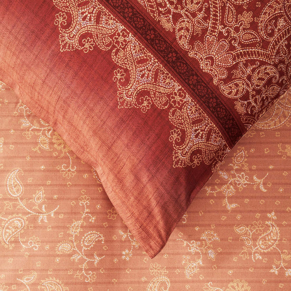 POSTELJNINA TIVOLI 200/200 cm saten rdeča  - rdeča, Konvencionalno, tekstil (200/200cm) - Bassetti