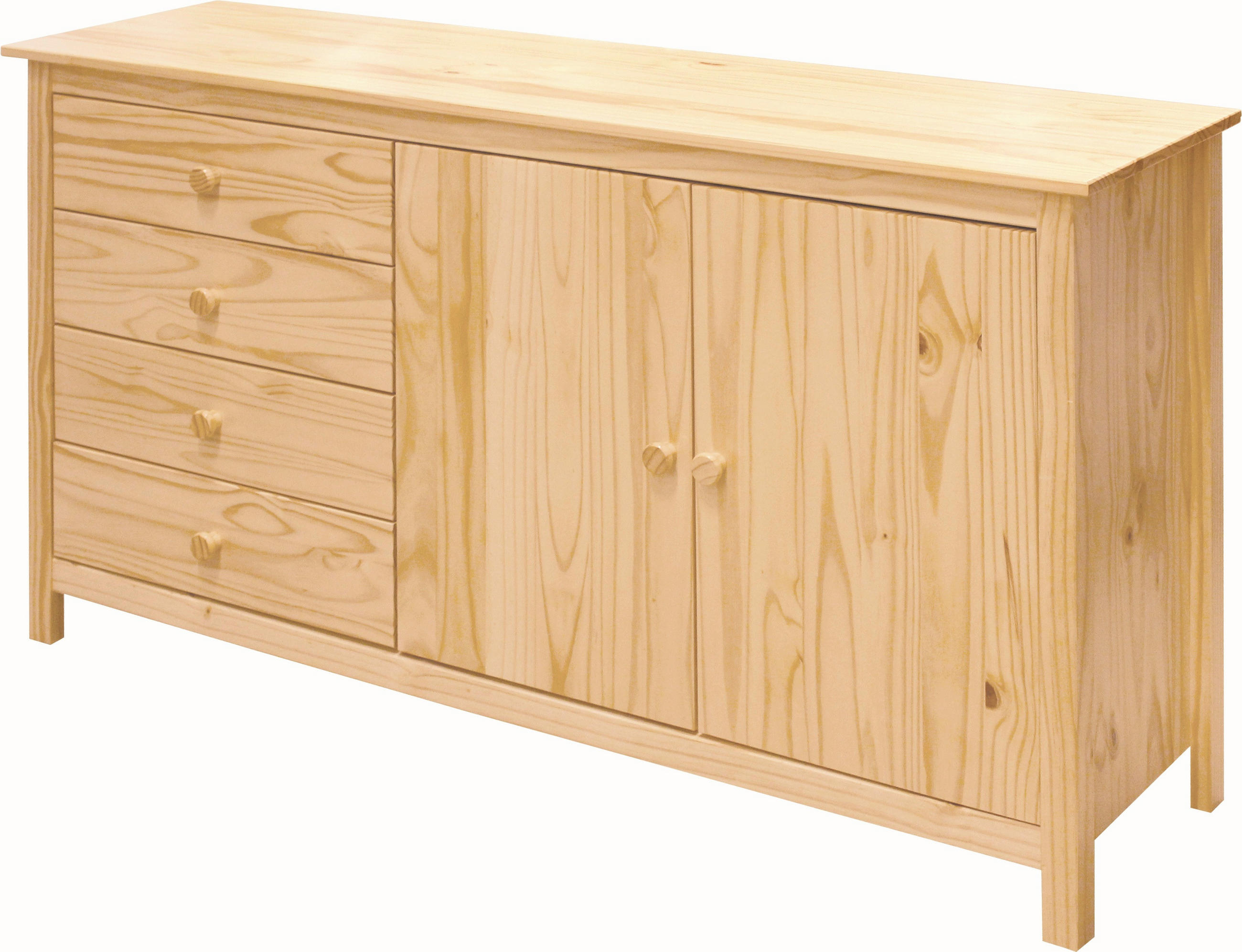 KOMMODE  in 150/80/40 cm  - Naturfarben, Design, Holz (150/80/40cm) - Livetastic