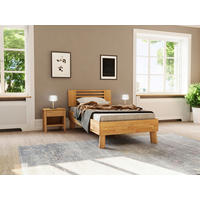 BETT - Wildeiche/Naturfarben, MODERN, Holz (100/200cm) - MID.YOU