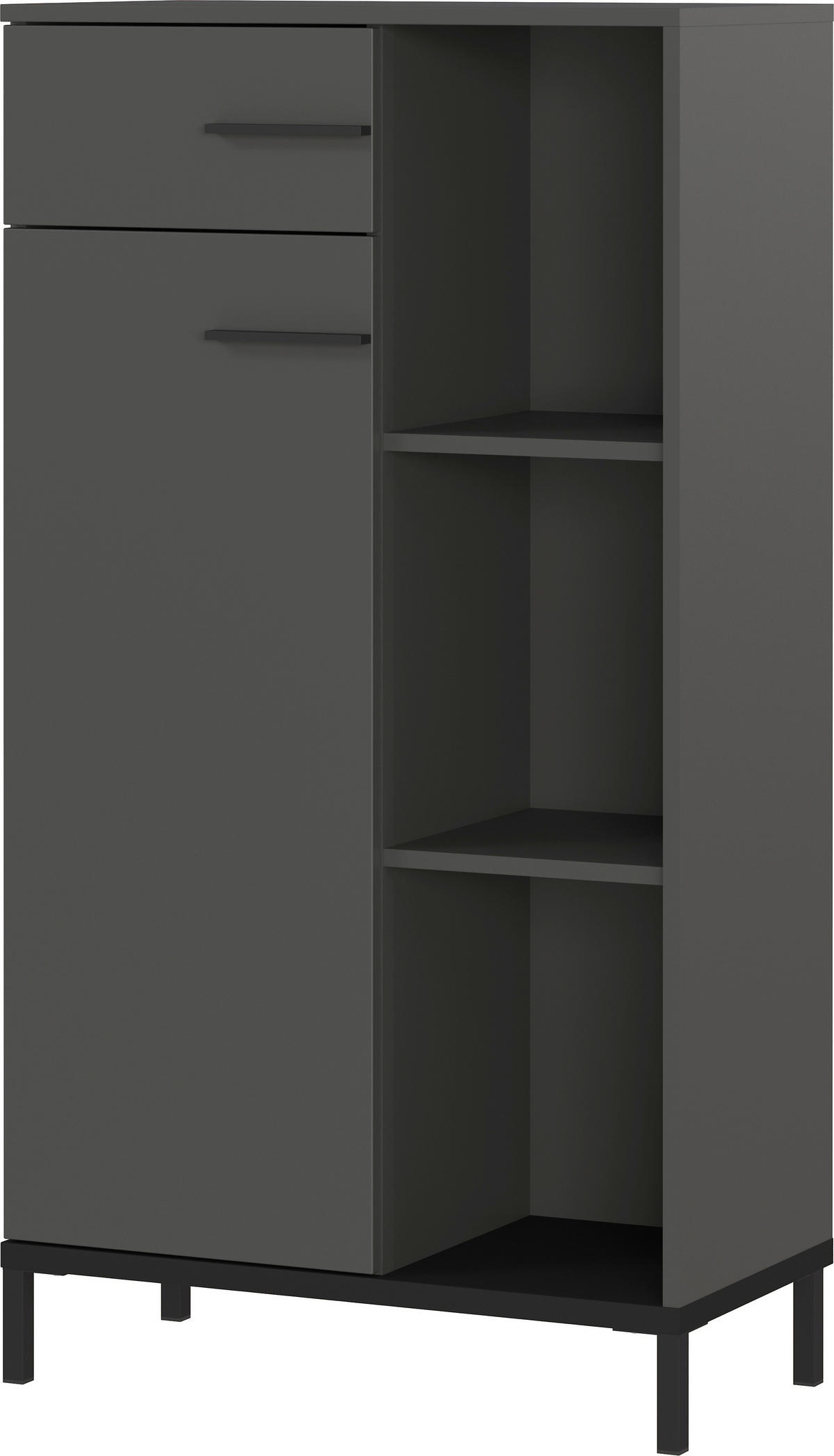 AKTENSCHRANK Graphitfarben  - Graphitfarben, Design, Holzwerkstoff (64/120/34cm) - Germania