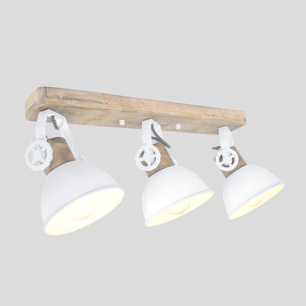 DECKENSPOTS 59/19/23 cm   - Anthrazit/Kupferfarben, Trend, Holz/Metall (59/19/23cm)
