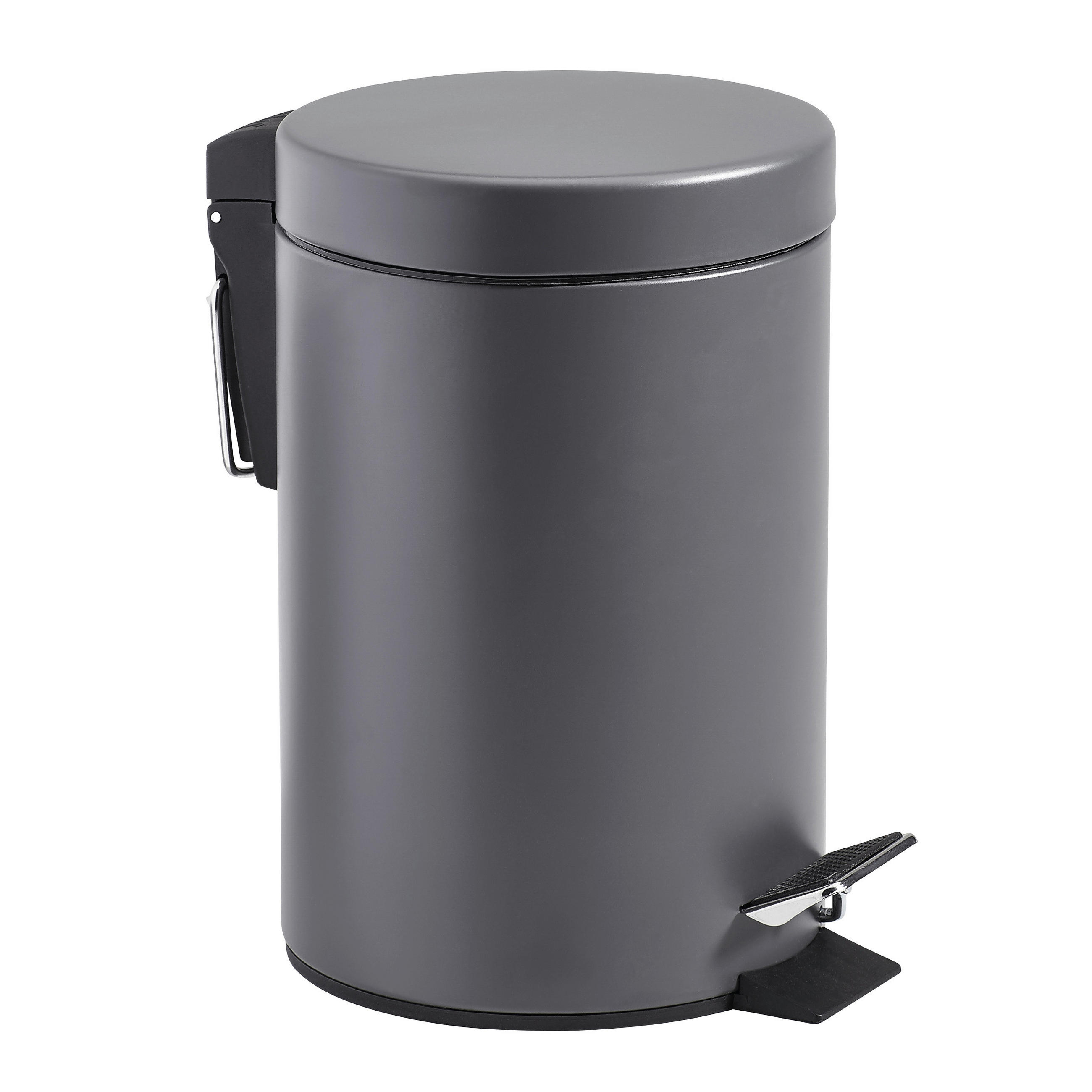 KOSMETIKEIMER 3 L - Dunkelgrau/Schwarz, Basics, Kunststoff/Metall (17/26cm) - Kela
