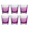 WHISKY-GLÄSERSET 250,00 ml 6-teilig  - Violett, Design, Glas (8,30/9,00/8,30cm) - Leonardo