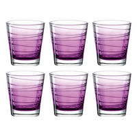 WHISKY-GLÄSERSET 250,00 ml 6-teilig  - Violett, Design, Glas (8,30/9,00/8,30cm) - Leonardo