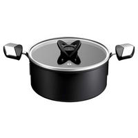 STEKGRYTA Excellence Stewpot PTFE 20 cm  - svart/transparent, Design, metall/glas (20cm) - Tefal