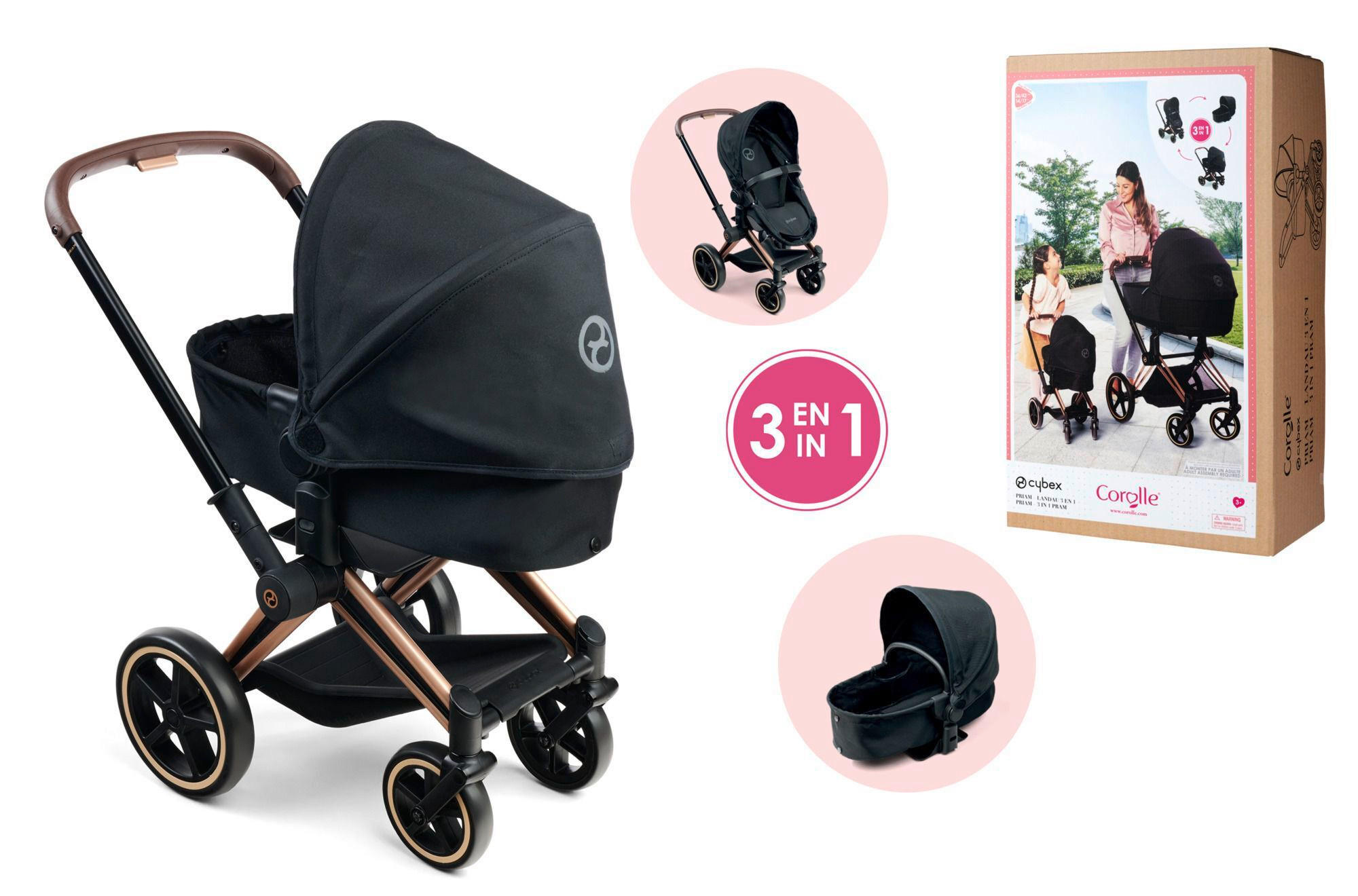 PUPPENWAGEN - Multicolor, Basics, Kunststoff (36,50/21/61cm) - Simba