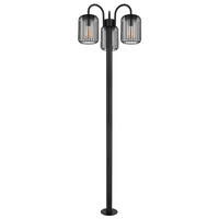 UTOMHUSLAMPA - klar/svart, Basics, metall/plast (48,5/180cm) - Globo