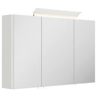 SPIEGELSCHRANK 120/62,5/17 cm  - Weiß Hochglanz, MODERN, Glas/Holzwerkstoff (120/62,5/17cm) - MID.YOU