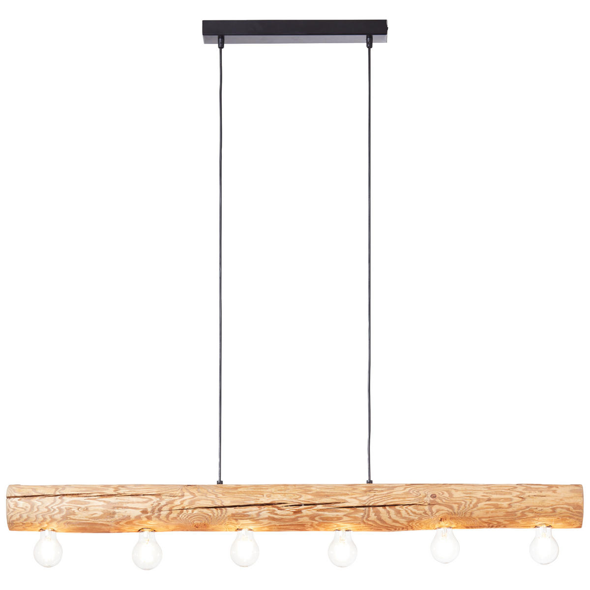 HÄNGELEUCHTE    - Kieferfarben, Natur, Holz/Metall (105/70/115cm) - Brilliant