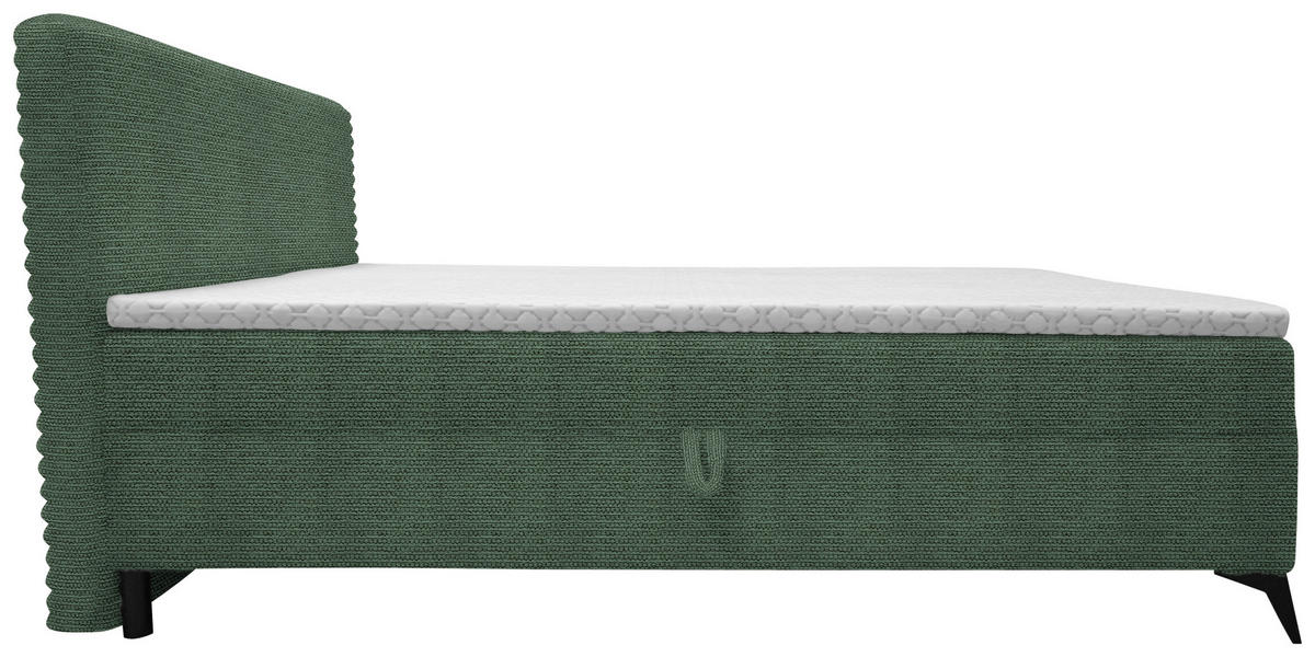 BOXBETT 160/200 cm  in Grün  - Schwarz/Grün, Design, Holz/Holzwerkstoff (160/200cm) - Xora