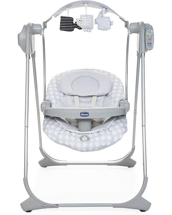 SCHAUKELWIPPE POLLY SWING UP Silberfarben   - Silberfarben/Hellgrau, Basics, Textil/Metall (73/108/90cm) - Chicco