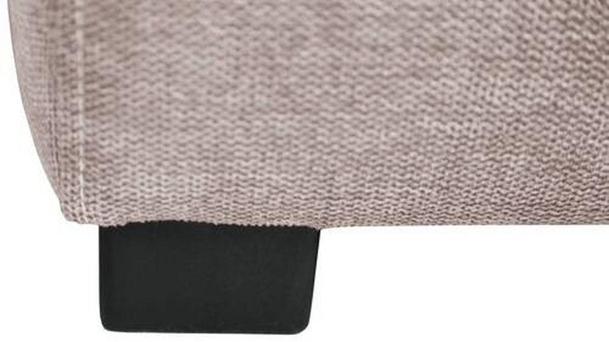 Wohnlandschaft inkl.Funktionen in Webstoff Silberfarben  - Weiss/Silberfarben, Lifestyle, Kunststoff/Textil (173/276cm) - Stylife