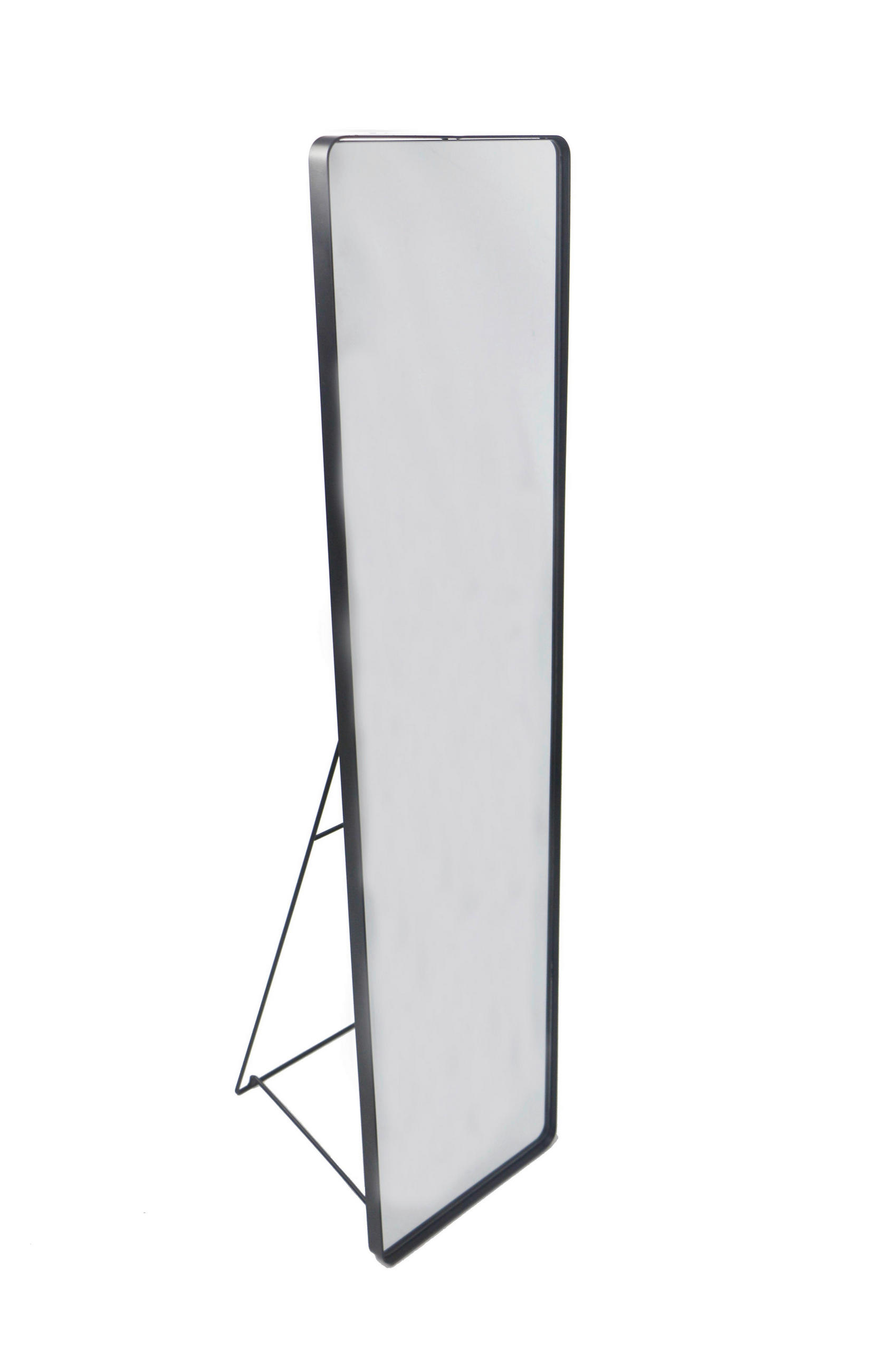 GOLVSPEGEL 30/120/2,5 cm    - klar/svart, Trend, metall/glas (30/120/2,5cm) - Ambia Home