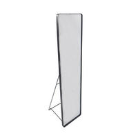 STANDSPIEGEL 30/120/2,5 cm  - Klar/Schwarz, Trend, Glas/Metall (30/120/2,5cm) - Ambia Home