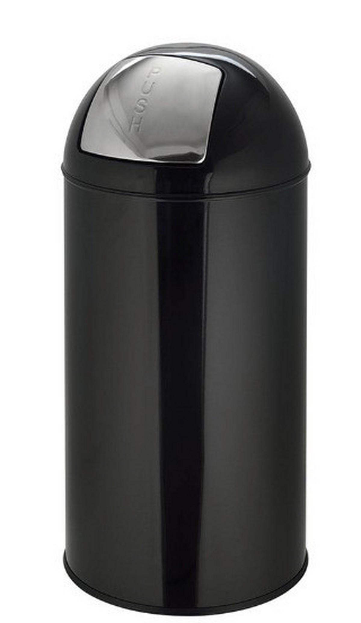 ABFALLSAMMLER 35 l  Metall  - Schwarz, Basics, Kunststoff/Metall (30/66/30cm) - MID.YOU