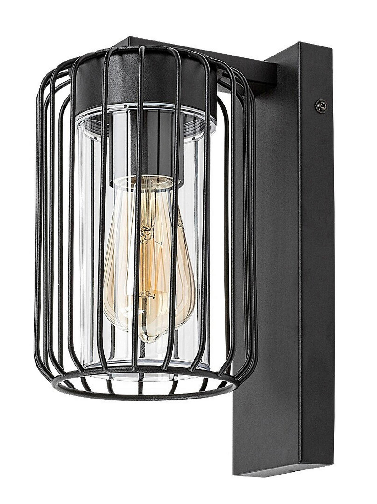 ZIDNA SVJETILJKA VANJSKA Tarpa  - prozirno/crna, Basics, metal/plastika (13.5/27cm)