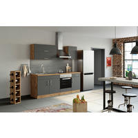 MODULKÖK UTAN VITVAROR 270 cm   i antracit  - antracit/ekfärgad, Modern, trämaterial (270cm) - Held