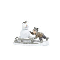 DEKOFIGUR KIND  - Schwarz/Braun, LIFESTYLE, Kunststoff (24,5/10,2/15,5cm) - X-Mas
